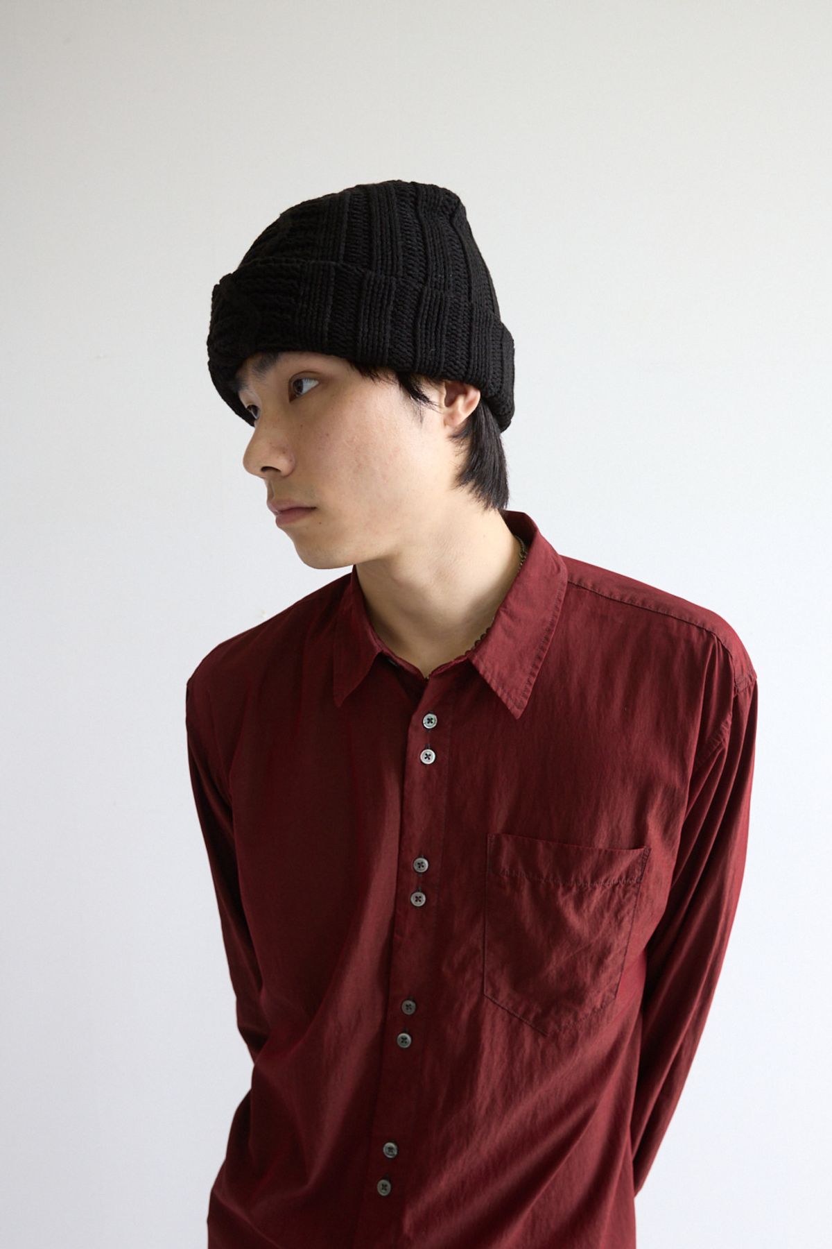 해칭룸(HATCHINGROOM) Jacquard Big Beanie Black
