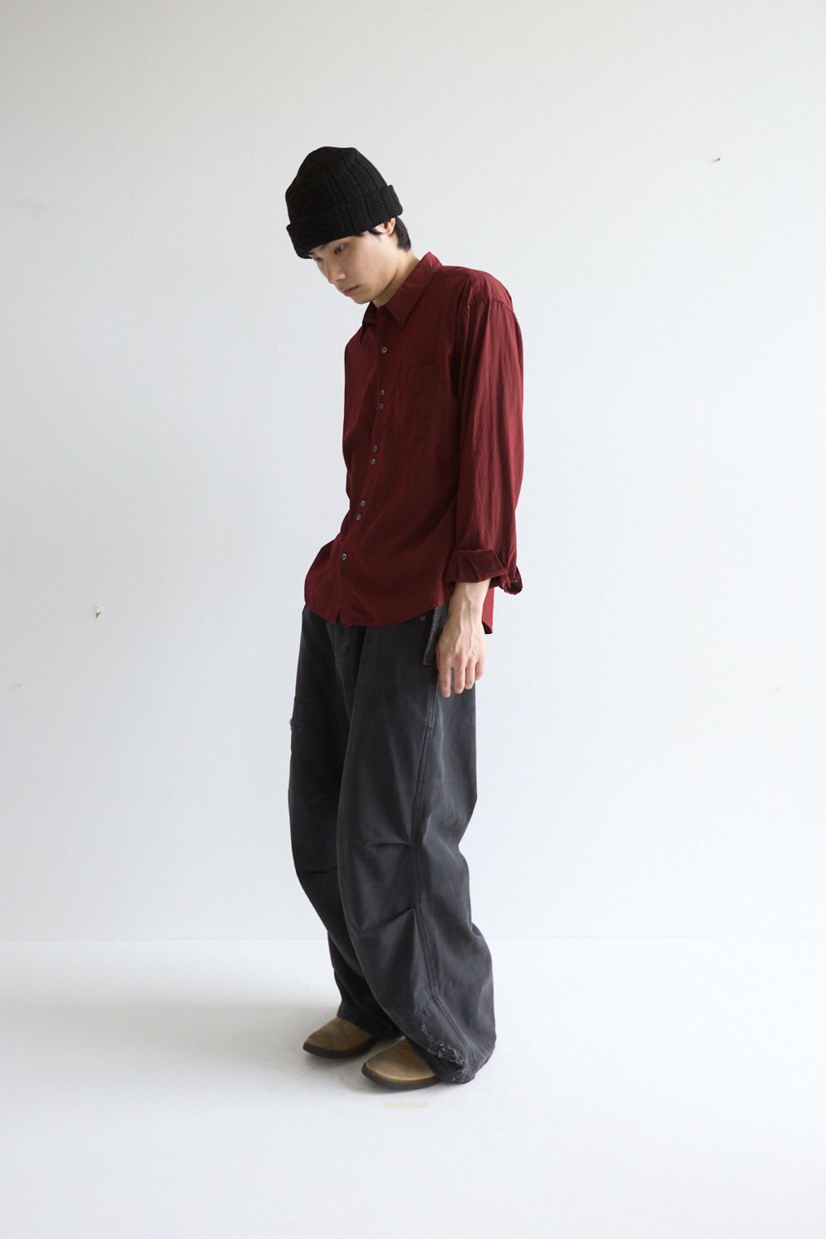 해칭룸(HATCHINGROOM) Jacquard Big Beanie Black