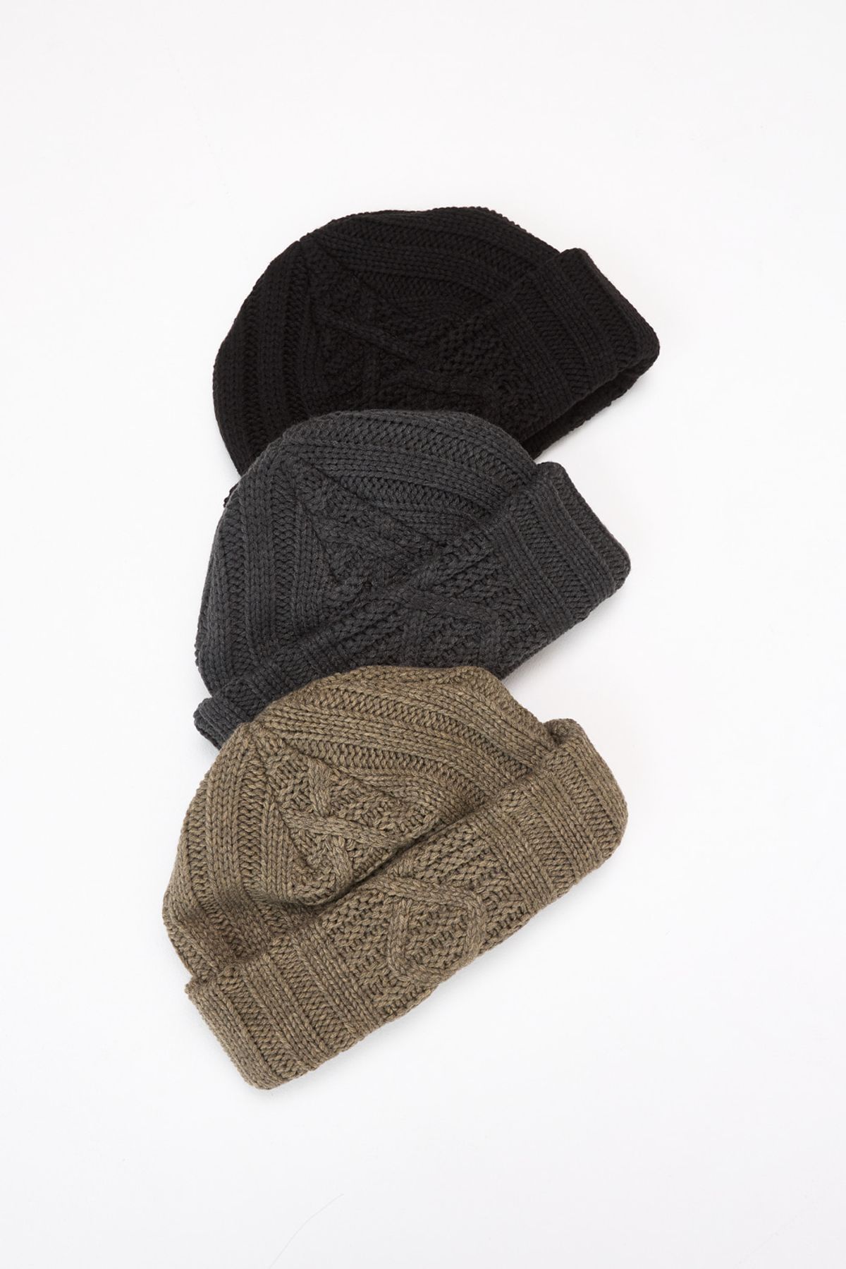 해칭룸(HATCHINGROOM) Jacquard Big Beanie Khaki