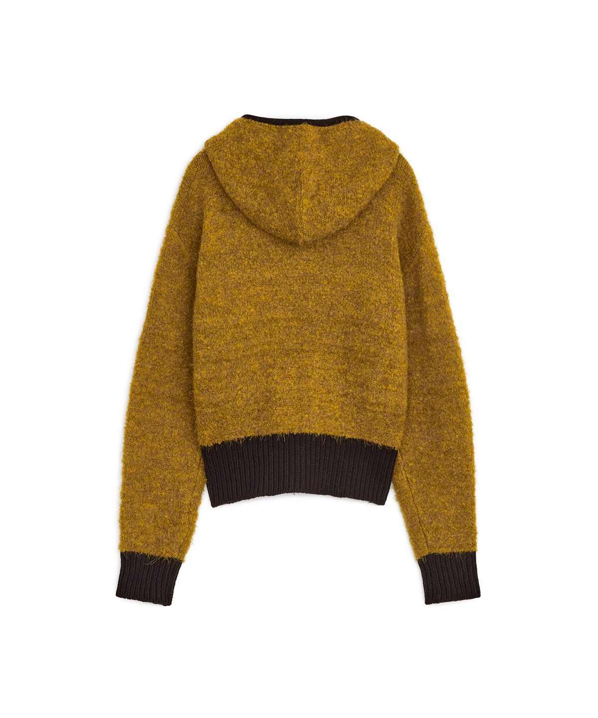 썬번프로젝트(SUNBURNPROJECT) Boucle Knit Hoodie Zip-up, YELLOW