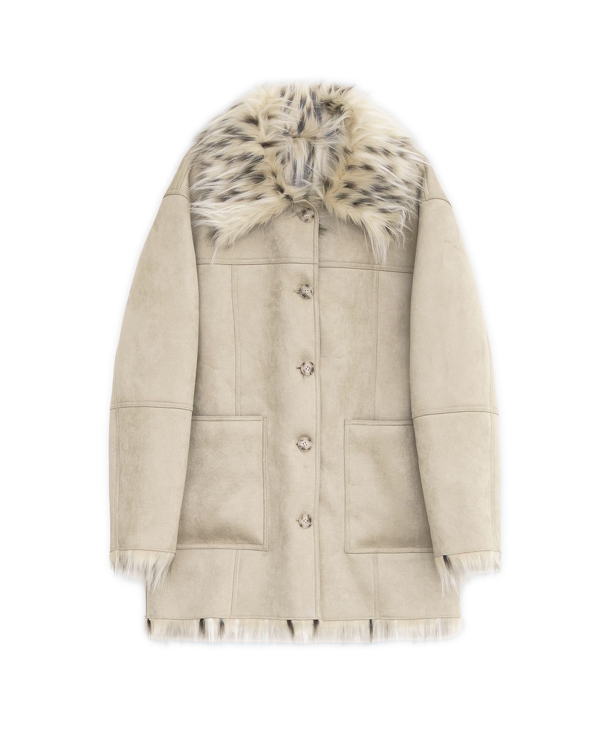 썬번프로젝트(SUNBURNPROJECT) Reversible Fur Mustang, BEIGE