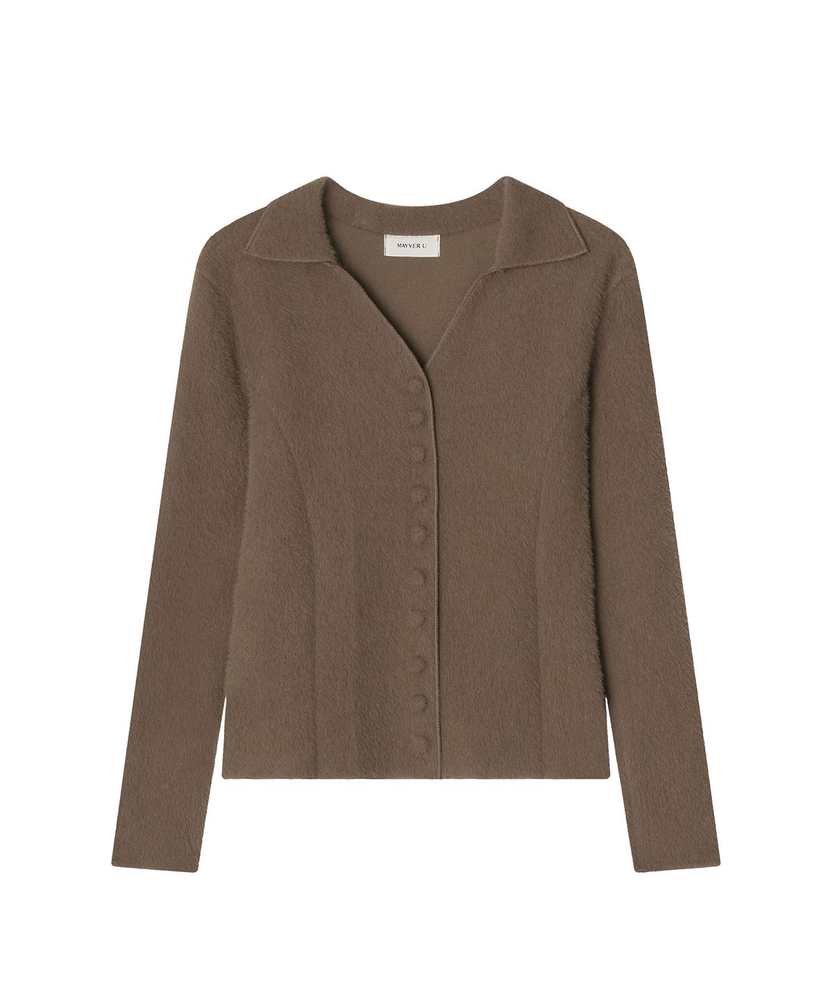 메이버유(MAYVERU) Prim wool cardigan knitwear _ Beige