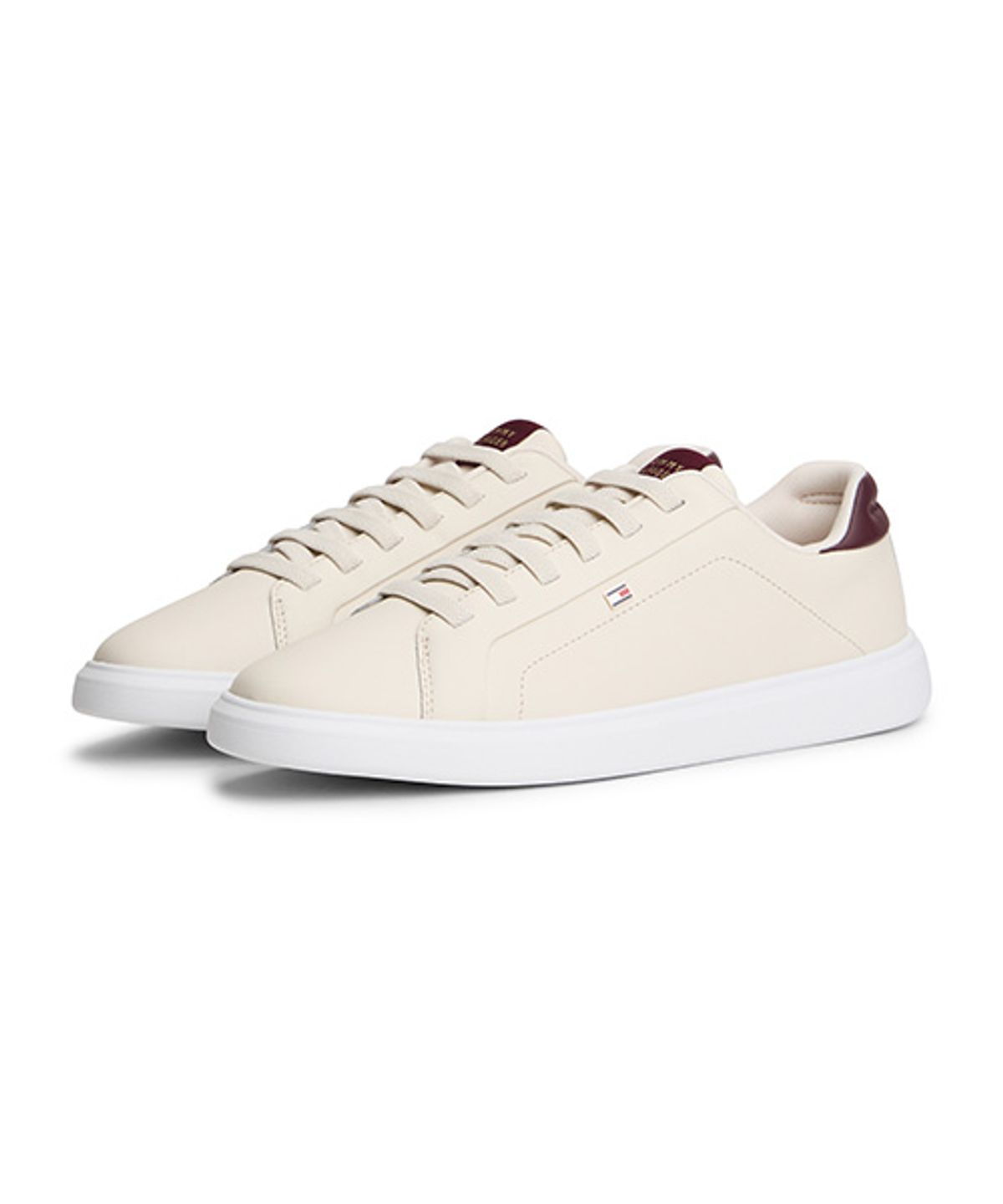 타미힐피거(TOMMY HILFIGER) 아이콘 코트 밴딩 라이트 스니커즈-크림9(T52G0ARS100WT10F5) (T52G0ARS100WT10F5)