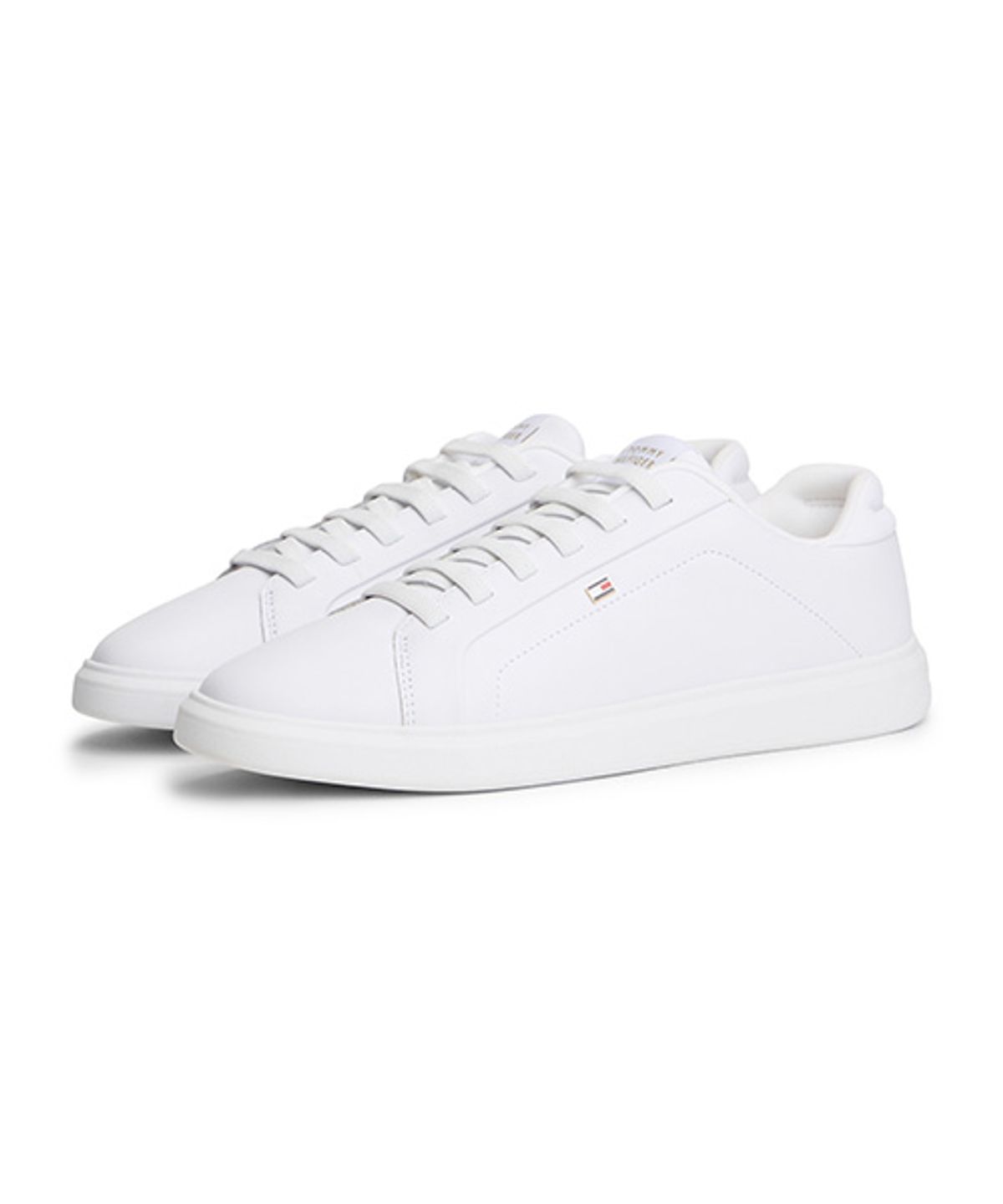 타미힐피거(TOMMY HILFIGER) 아이콘 코트 밴딩 라이트 스니커즈-화이트9(T52G0ARS100WT1YBS) (T52G0ARS100WT1YBS)