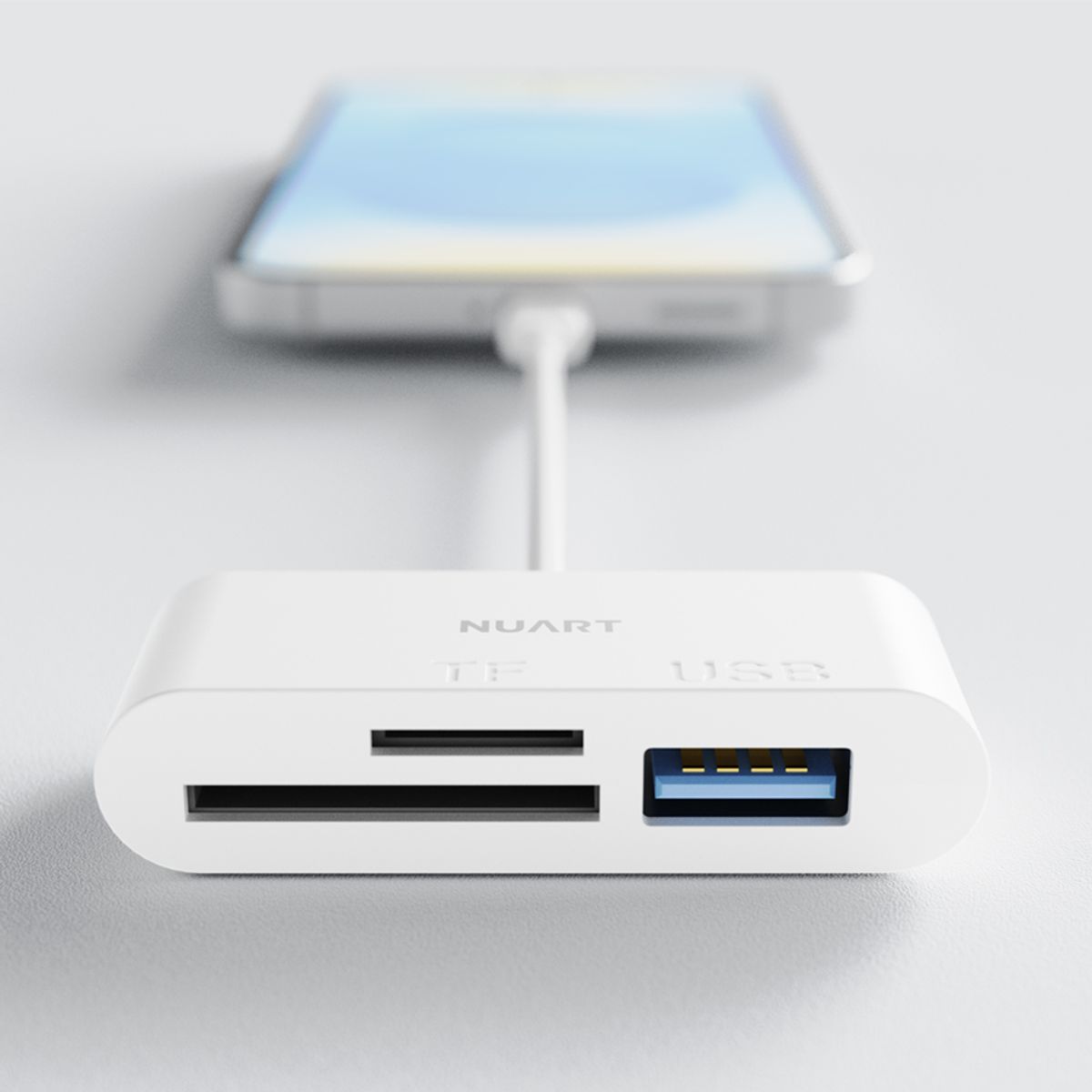 누아트(NUART) C타입 OTG 3in1 멀티 카드리더기 USB 3.0 TF Micro SD 카드 케이블