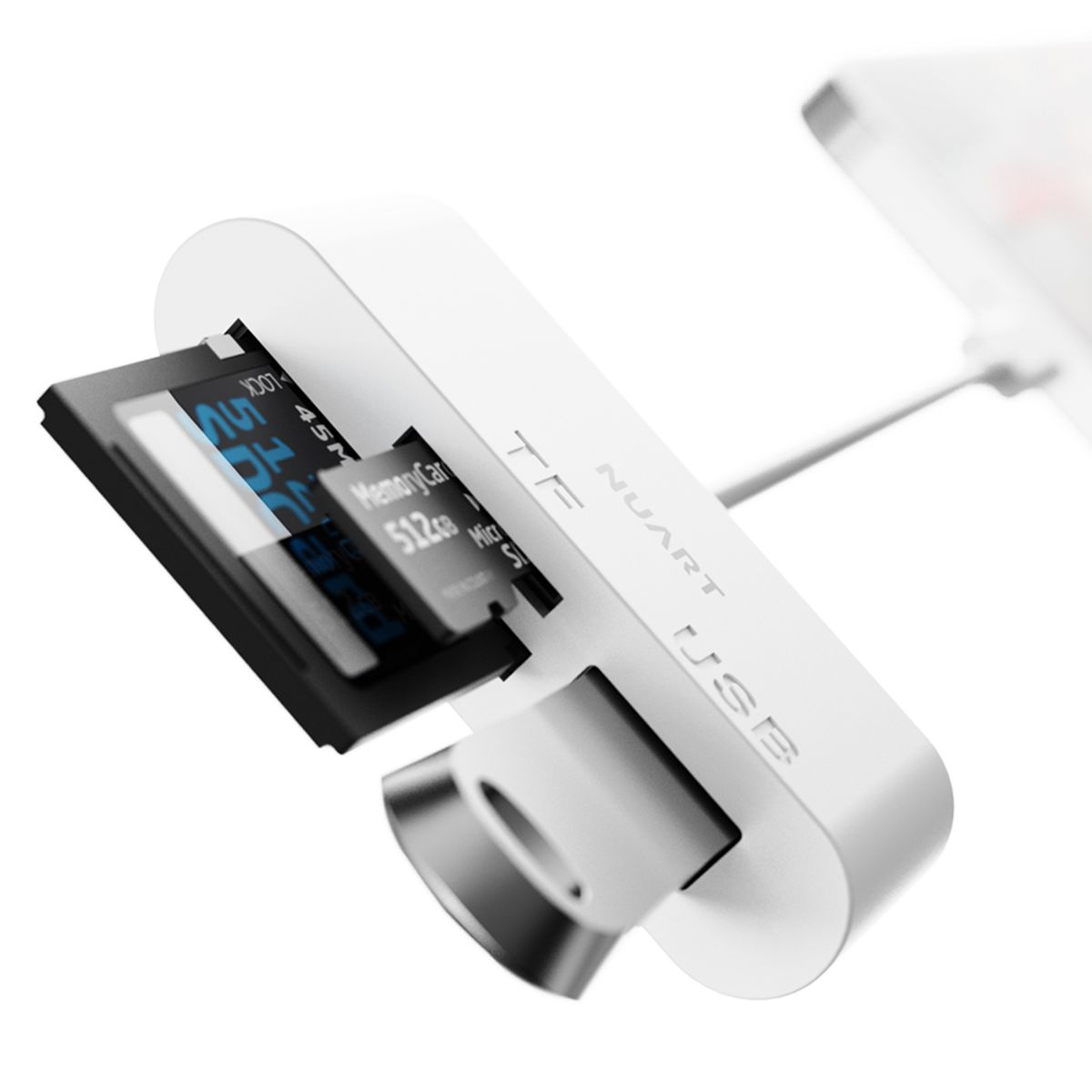 누아트(NUART) C타입 OTG 3in1 멀티 카드리더기 USB 3.0 TF Micro SD 카드 케이블