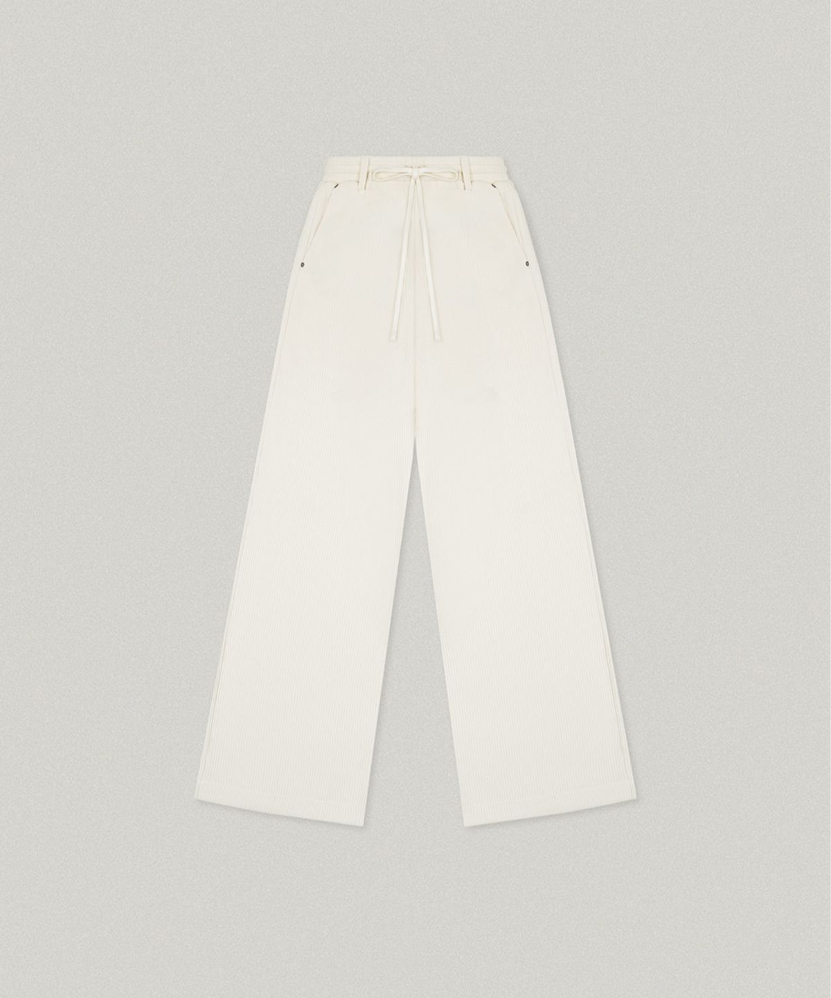 폴뉴아(FOLNUA) MOU CORDUROY BANDING PANTS (IVORY)
