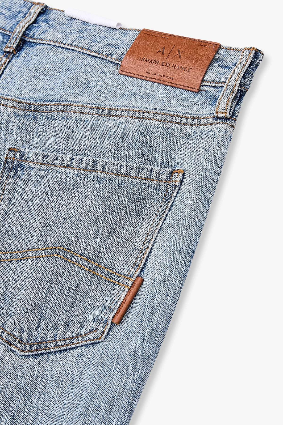 아르마니 익스체인지(ARMANI EXCHANGE) 남성 컴포트 슬림 핏 데님 팬츠_인디고 A415340002