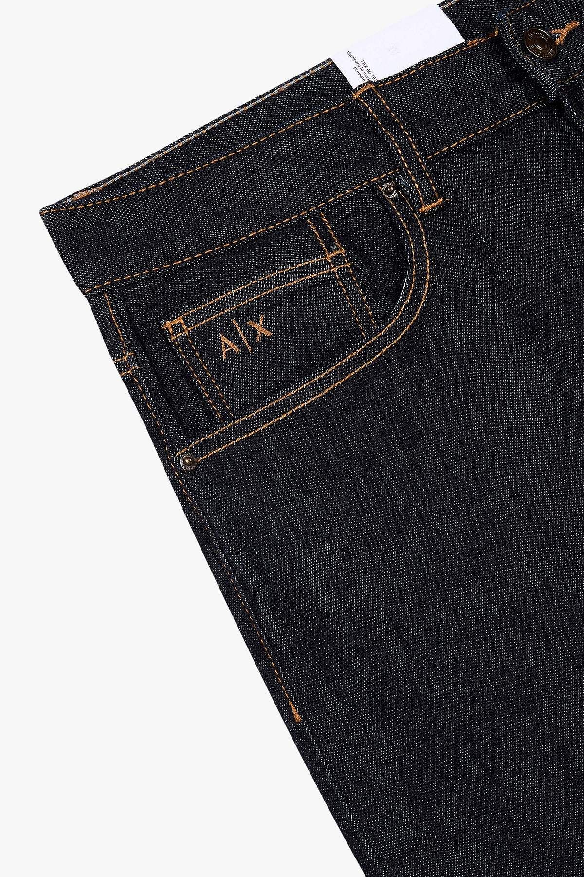 아르마니 익스체인지(ARMANI EXCHANGE) 남성 슬림 핏 인디고 데님 팬츠_다크 인디고 A415340003