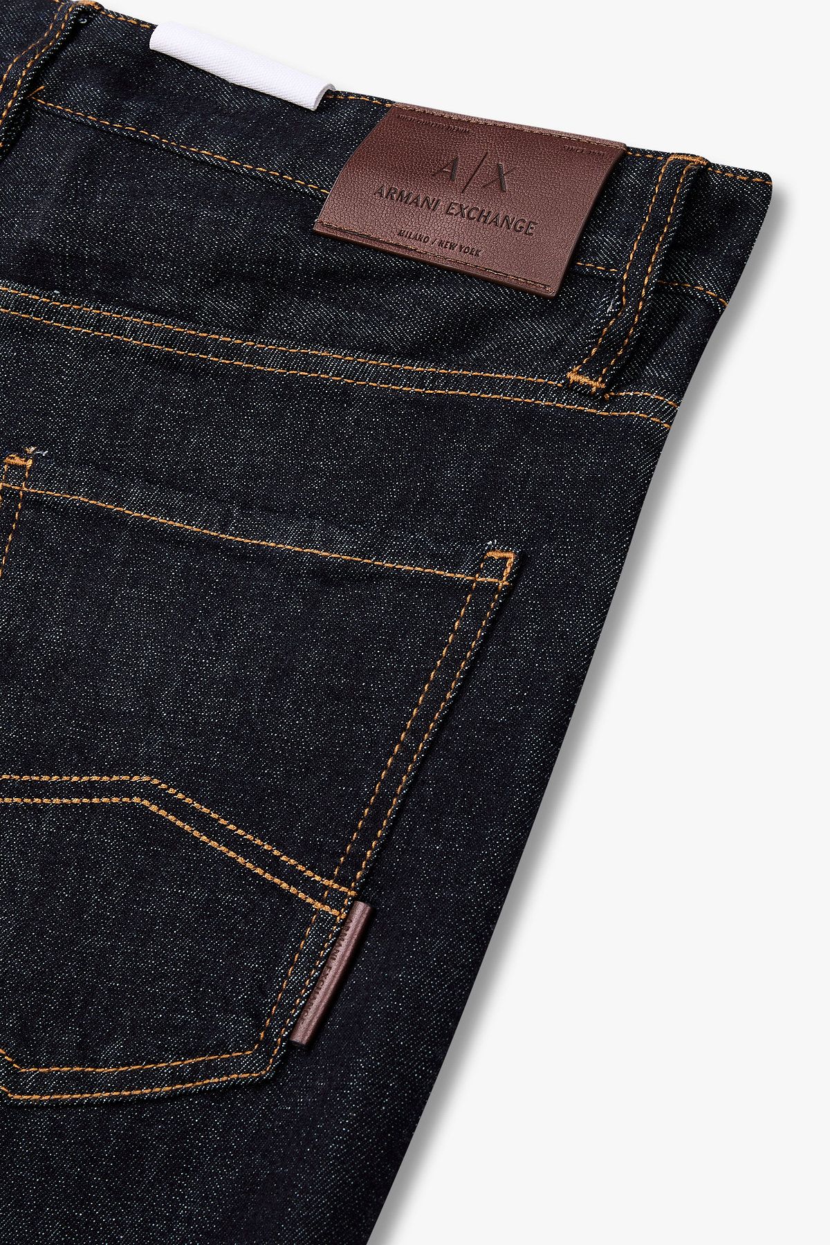 아르마니 익스체인지(ARMANI EXCHANGE) 남성 슬림 핏 인디고 데님 팬츠_다크 인디고 A415340003