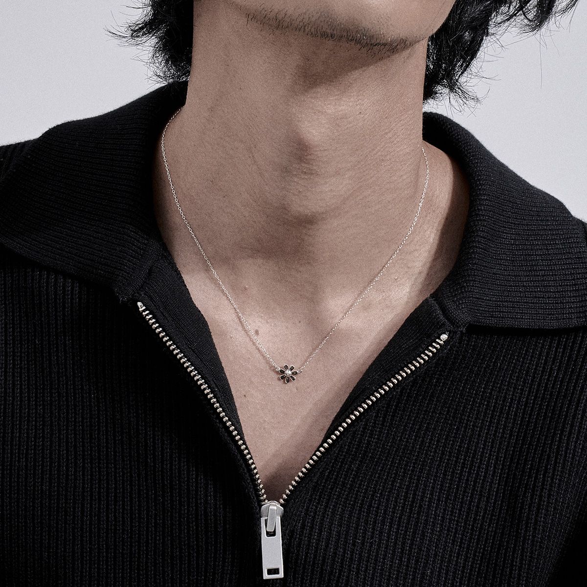 실버태그(SILVERTAG) SIN-25FW1 데이지 꽃 925 실버 목걸이