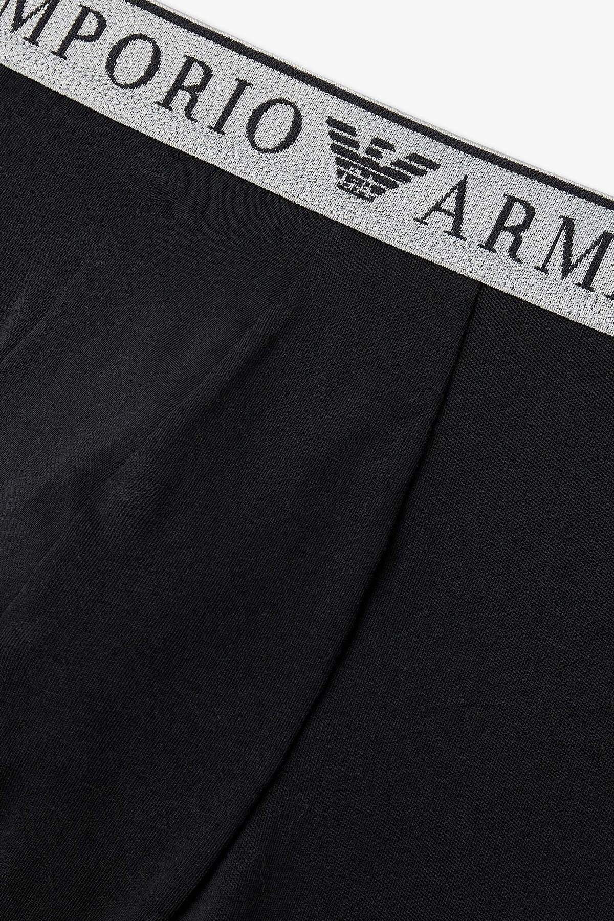 엠포리오 아르마니 언더웨어(EMPORIO ARMANI UNDERWEAR) 남성 로고 밴딩 코튼 드로즈_블랙 0815312077