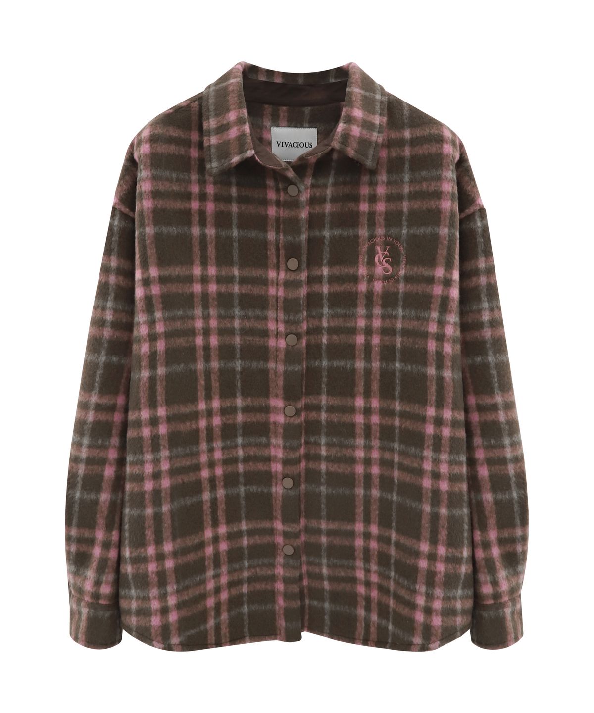 비바셔스(VIVACIOUS) Neige Check Shirt BROWN