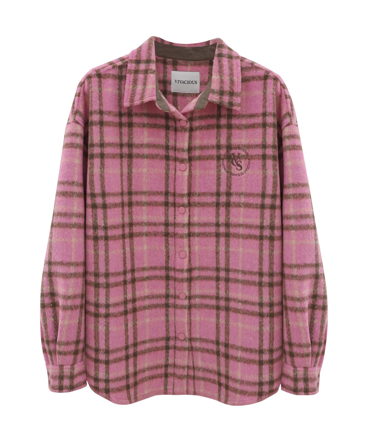 비바셔스(VIVACIOUS) Neige Check Shirt PINK