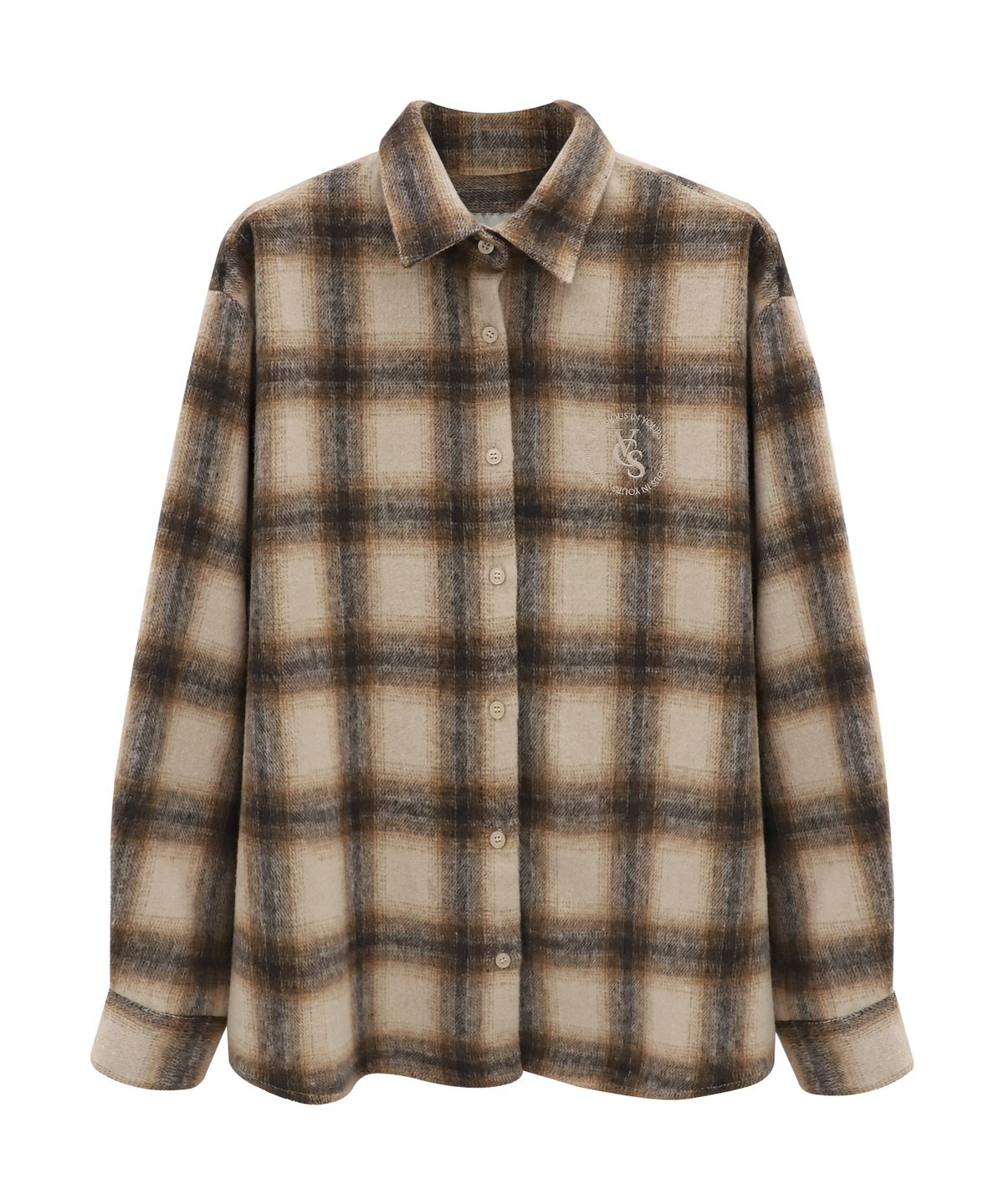 비바셔스(VIVACIOUS) Rosewood Check Shirt WHITE