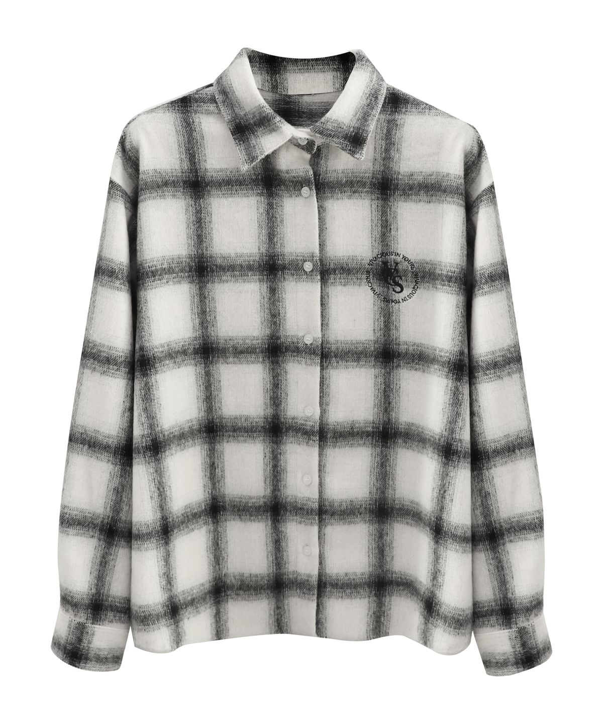 비바셔스(VIVACIOUS) Rosewood Check Shirt WHITE