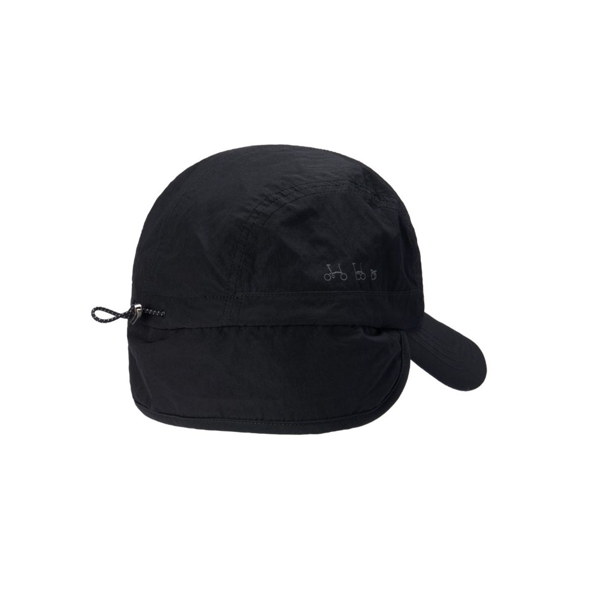 브롬톤 런던(BROMPTON LONDON) EARFLAP CAMP CAP - BLACK (P255AHA110)