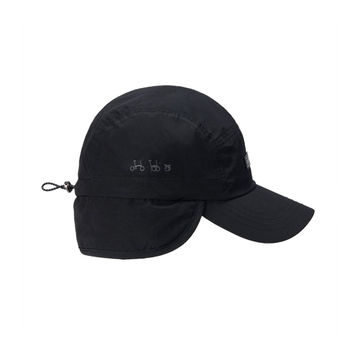 브롬톤 런던(BROMPTON LONDON) EARFLAP CAMP CAP - BLACK (P255AHA110)