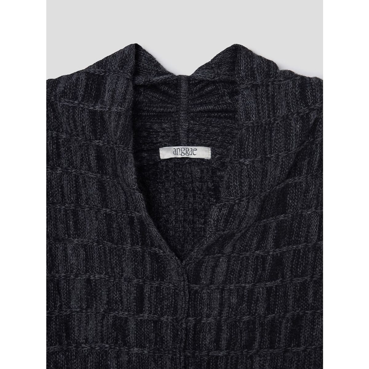 앙개(ANGGAE) Multiple Knit Vest  Dark Grey
