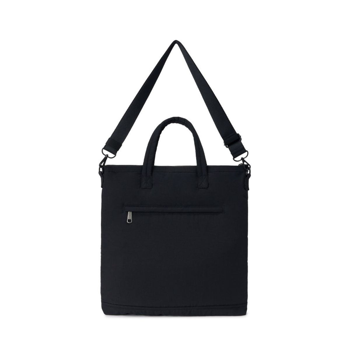 브롬톤 런던(BROMPTON LONDON) TWO POCKET PADDED TOTE BAG - BLACK (P255ATO414)