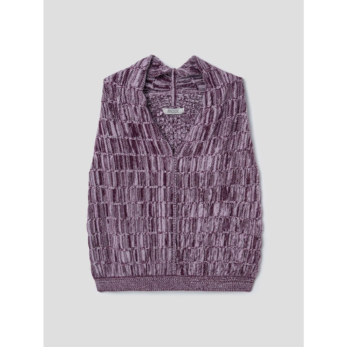 앙개(ANGGAE) Multiple Knit Vest  Magenta