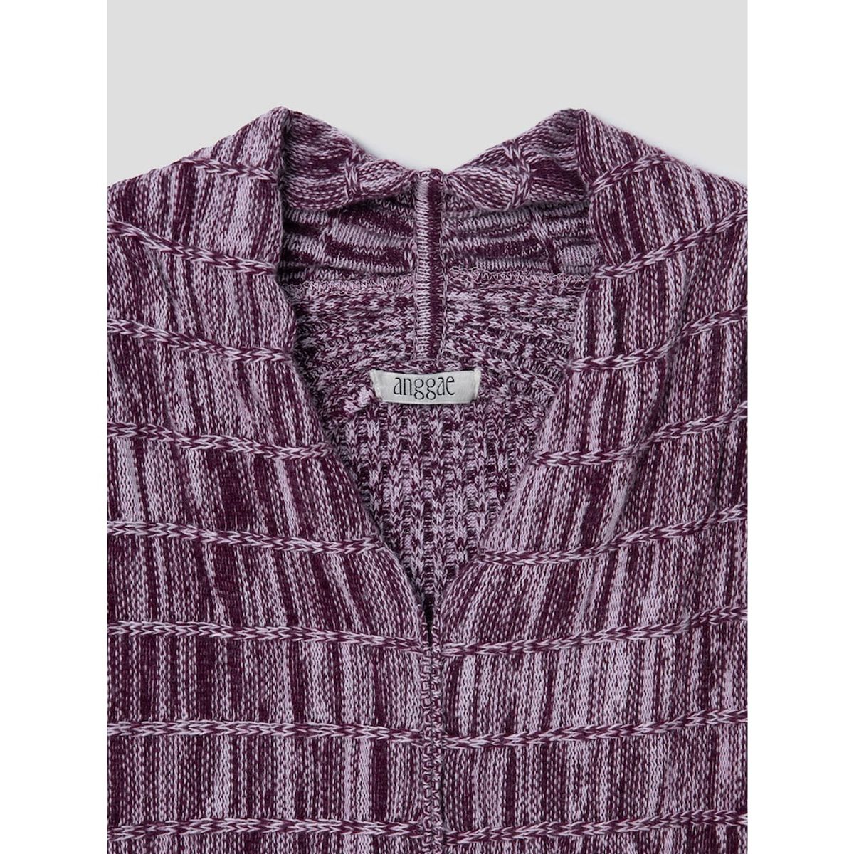 앙개(ANGGAE) Multiple Knit Vest  Magenta