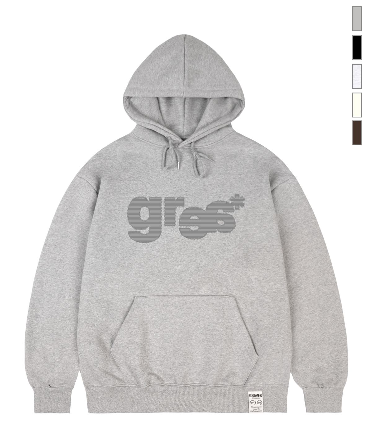 그레이버(GRAVER) [UNISEX]GRAE-S 스트라이프 후드티_5color