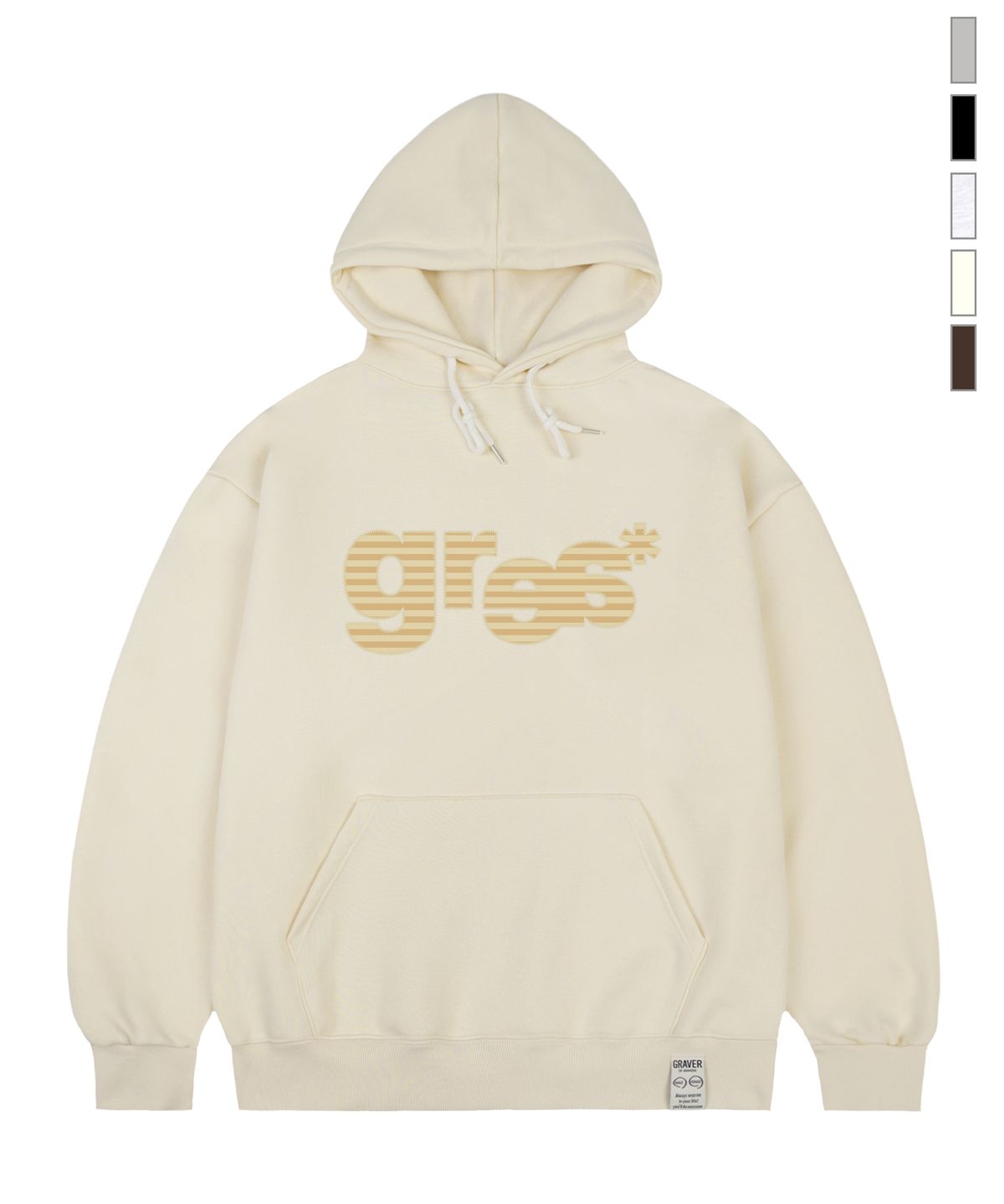 그레이버(GRAVER) [UNISEX]GRAE-S 스트라이프 후드티_5color