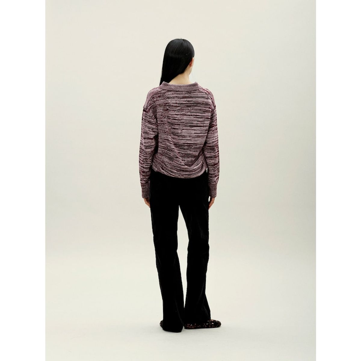 앙개(ANGGAE) Multiple Knit Polo  Magenta