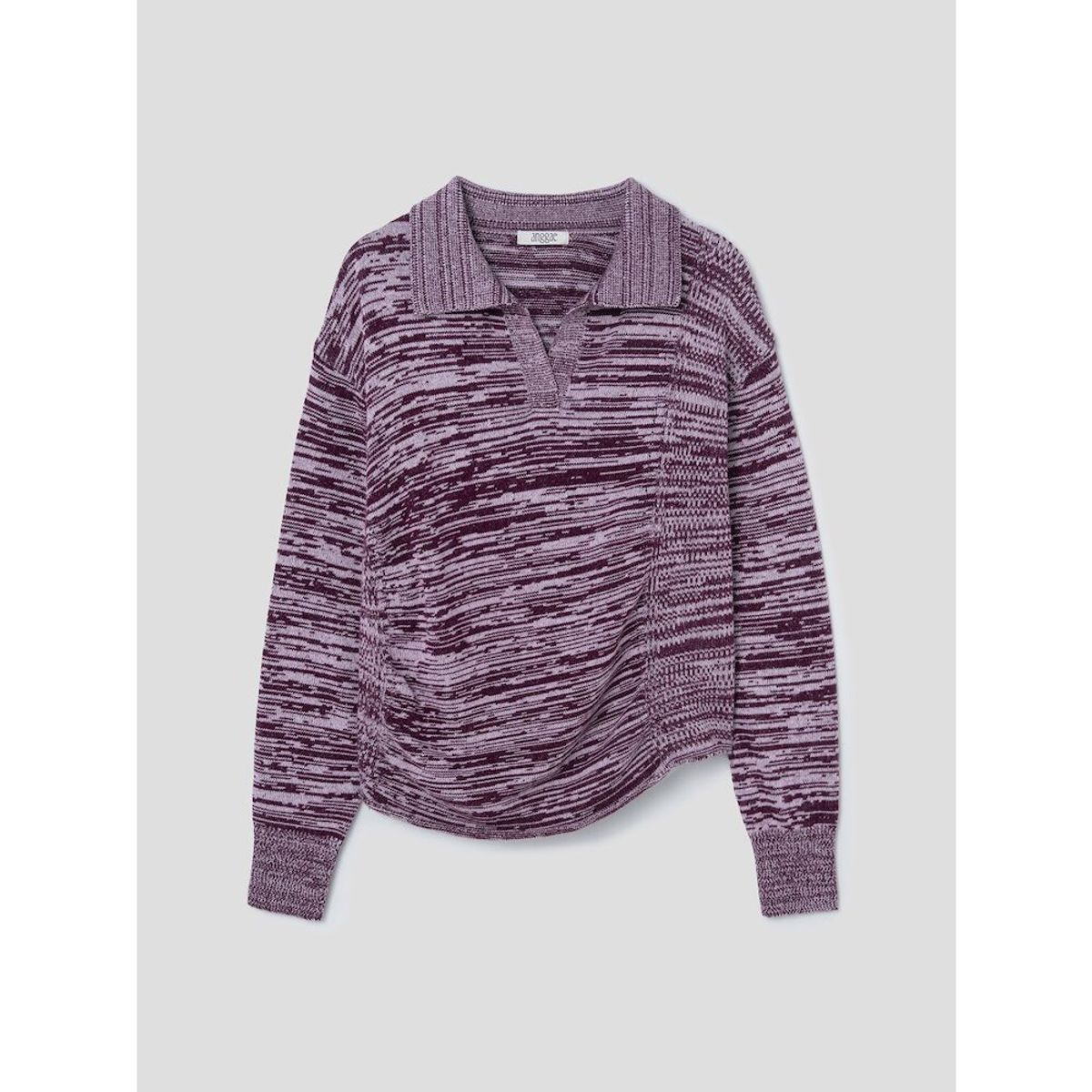 앙개(ANGGAE) Multiple Knit Polo  Magenta