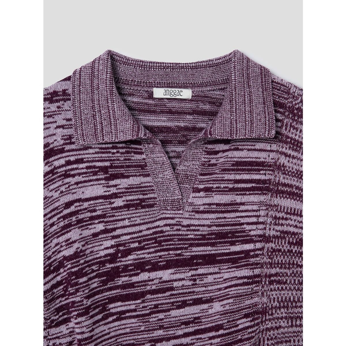 앙개(ANGGAE) Multiple Knit Polo  Magenta