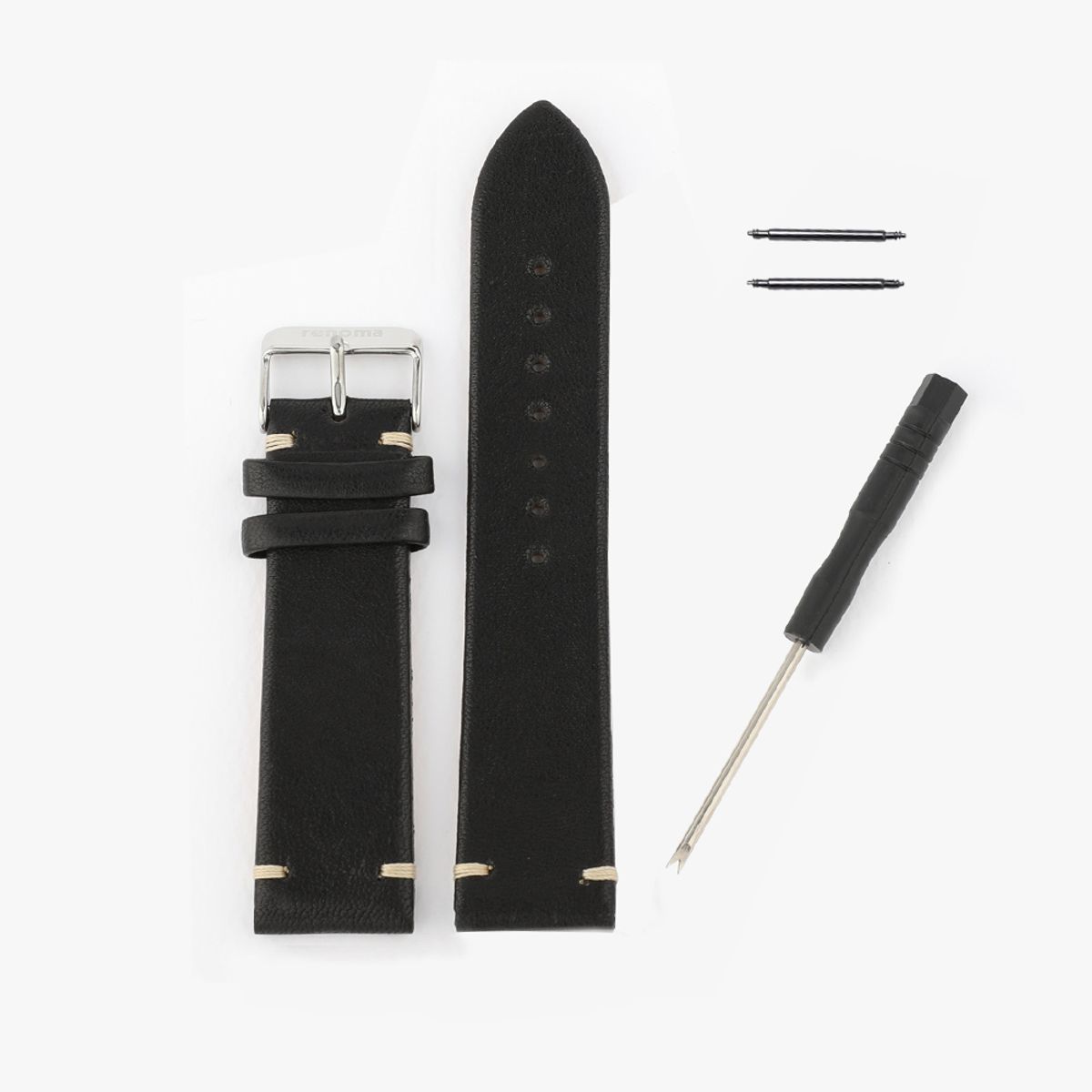 레노마 시계(RENOMA WATCH) 22mm 스티치 고급가죽 스트랩 시계줄 가죽밴드