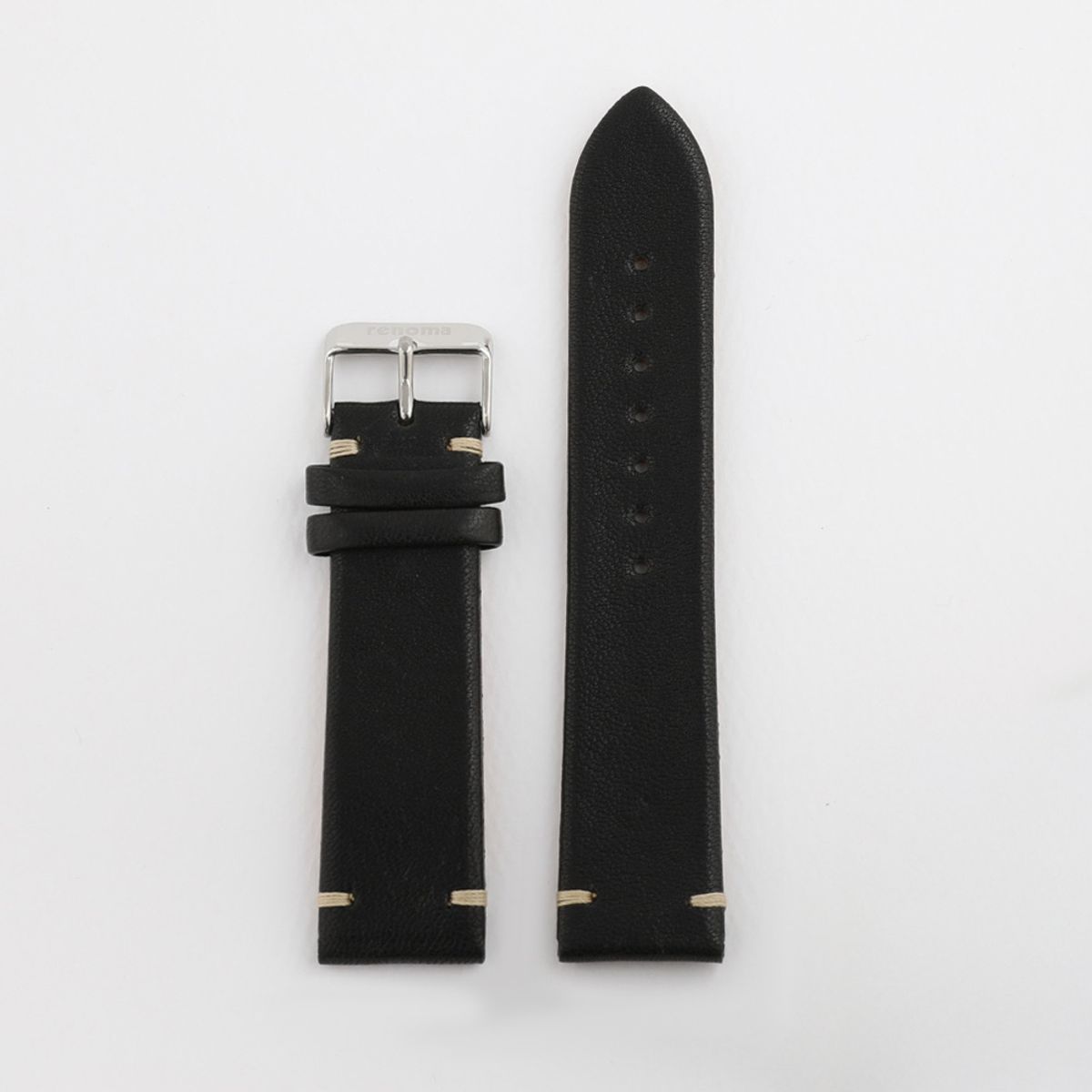 레노마 시계(RENOMA WATCH) 22mm 스티치 고급가죽 스트랩 시계줄 가죽밴드