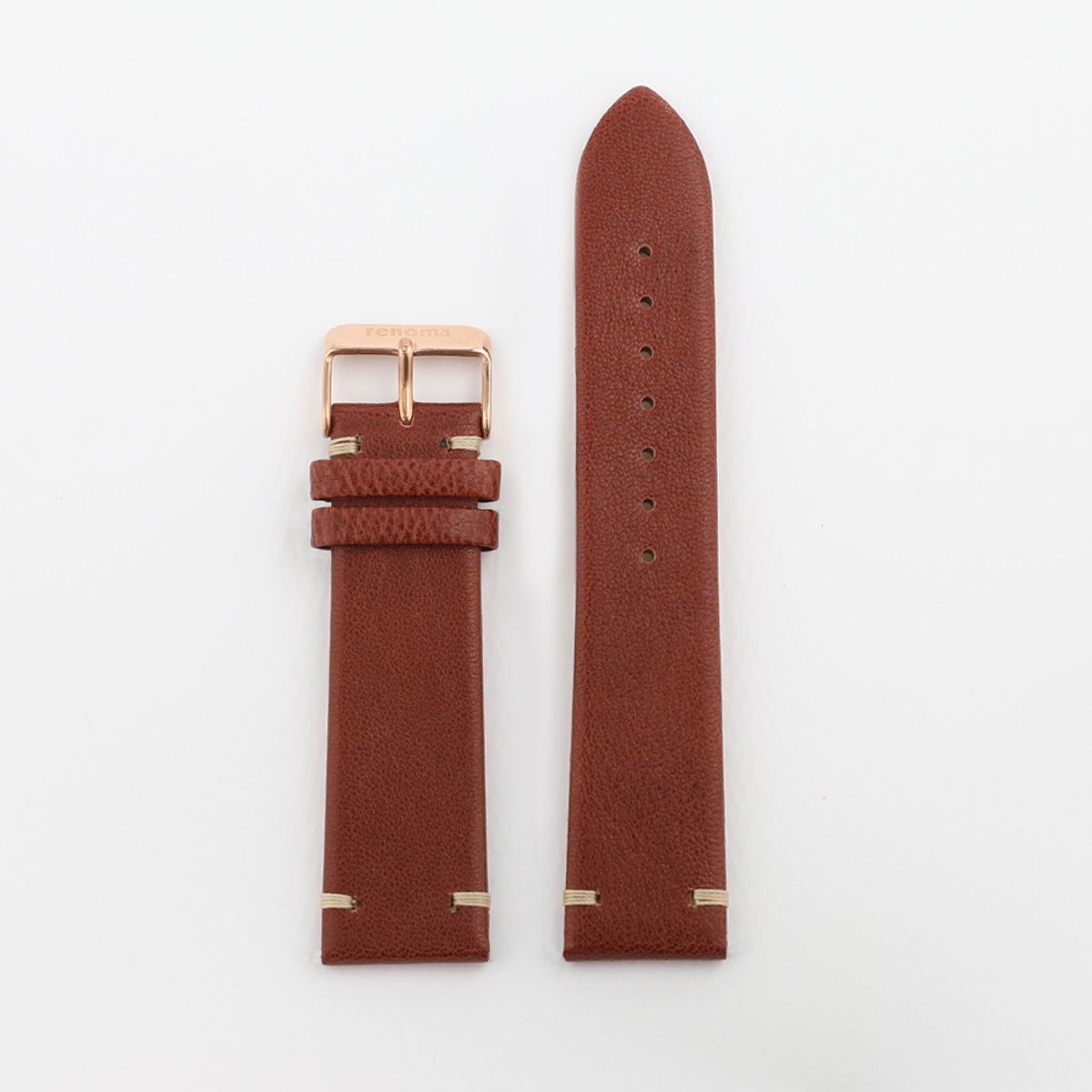 레노마 시계(RENOMA WATCH) 22mm 스티치 고급가죽 스트랩 시계줄 가죽밴드