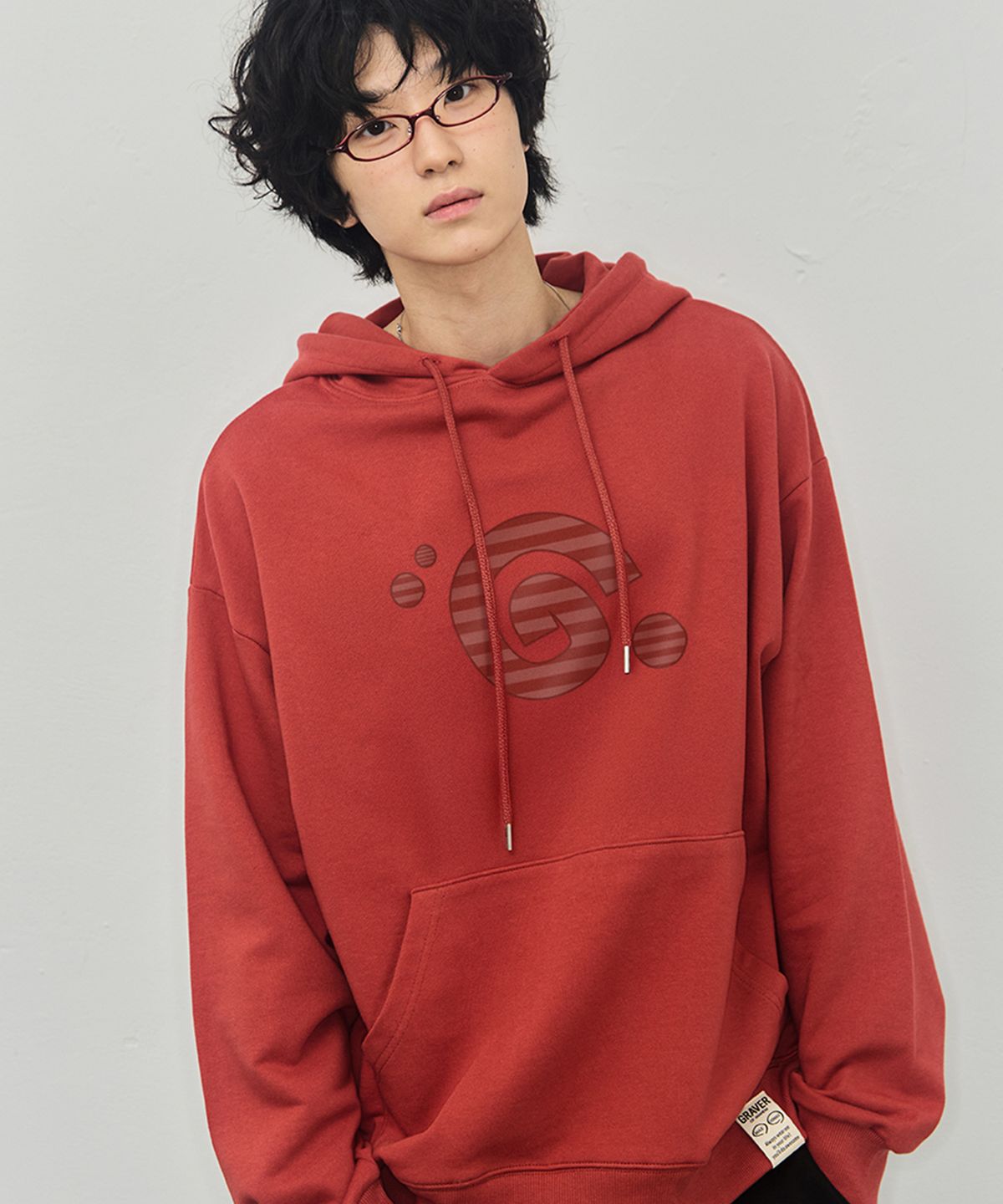 그레이버(GRAVER) [UNISEX]G SYMBOL 스트라이프 후드티_3color