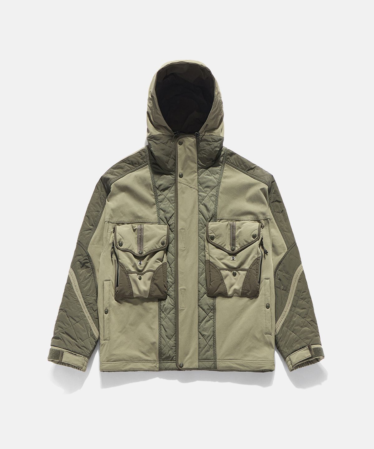 데상트(DESCENTE) [DESCENTE X EASTLOGUE] 퀄팅 자켓 샌드 베이지 SQ321HJK94