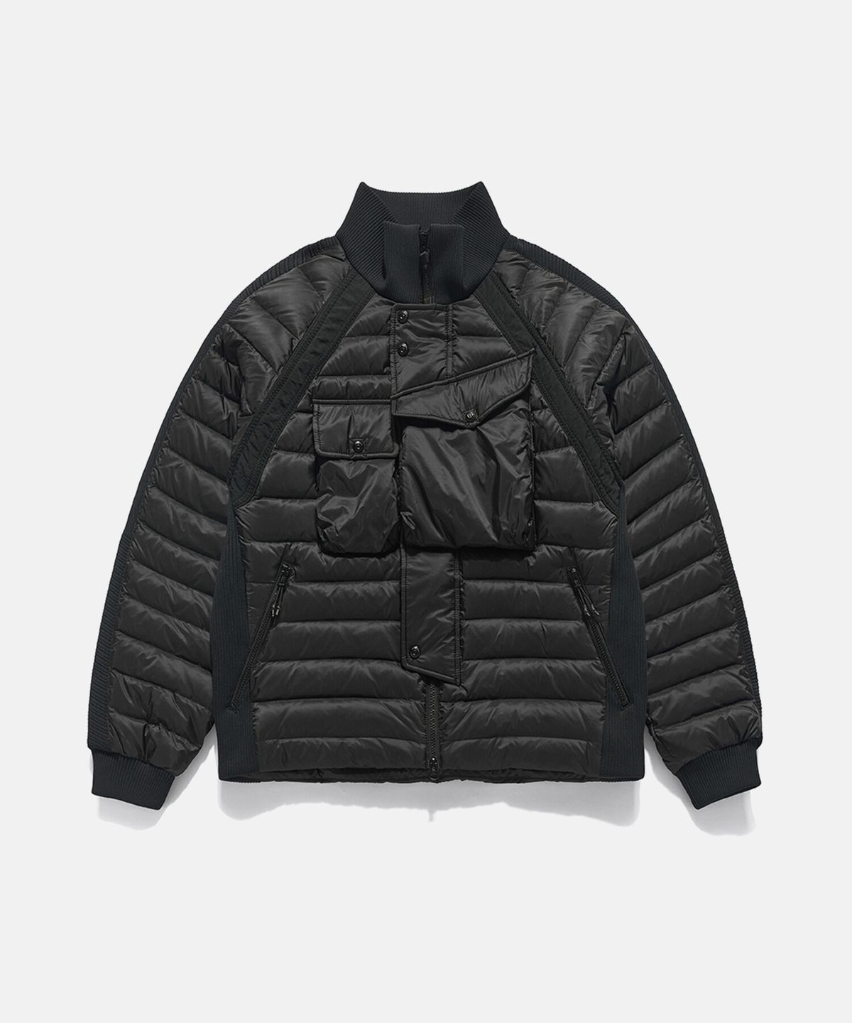 데상트(DESCENTE) [DESCENTE X EASTLOGUE] 경량 하이브리드 다운 자켓 블랙 SQ321HKT93