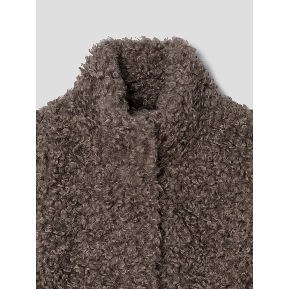 앙개(ANGGAE) Faux Fur Coat  Brown