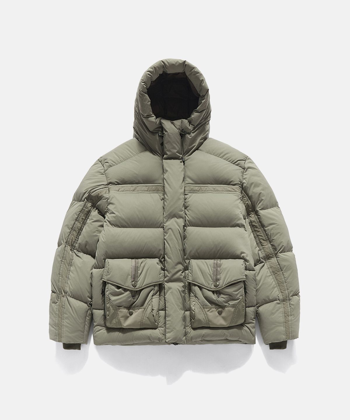 데상트(DESCENTE) [DESCENTE X EASTLOGUE] 헤비 다운 자켓 샌드 베이지 SQ321HDJ91