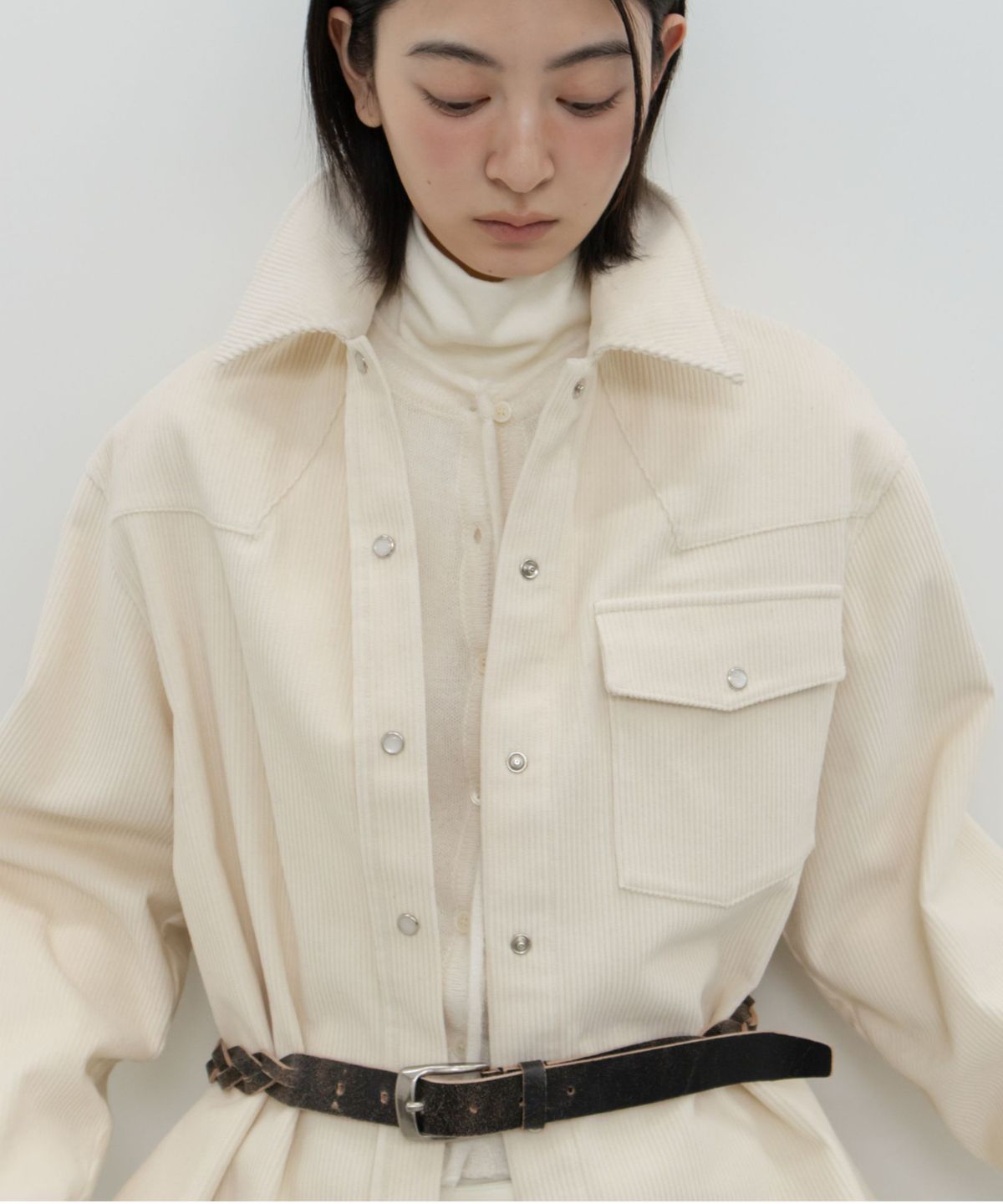 지비에이치 어패럴(GBH APPAREL) WESTERN CORDUROY SHIRT / CREAM