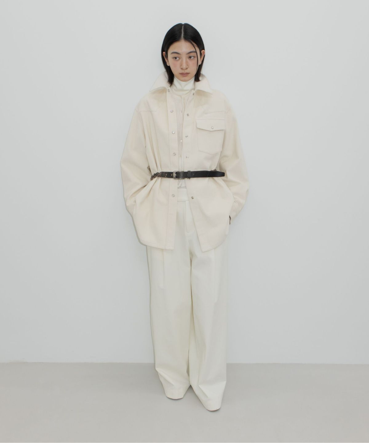 지비에이치 어패럴(GBH APPAREL) WESTERN CORDUROY SHIRT / CREAM