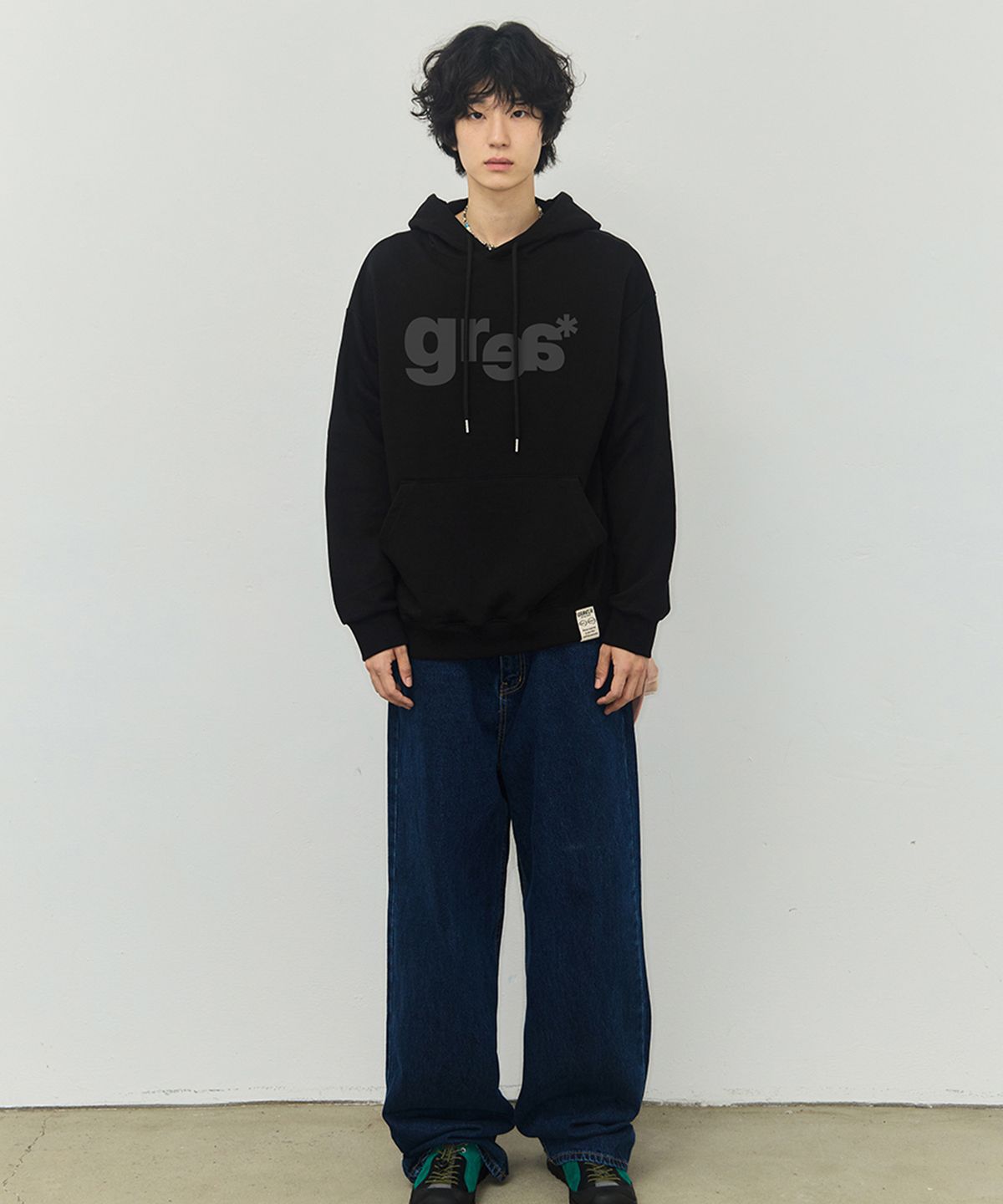 그레이버(GRAVER) [UNISEX]GRAE-S WIDE 후드티_5color