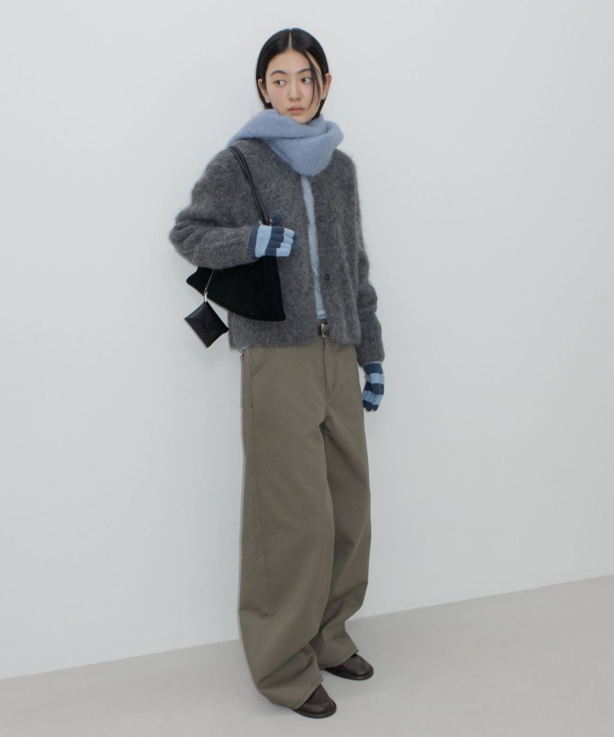 지비에이치 어패럴(GBH APPAREL) SURI ALPACA CARDIGAN / CHARCOAL