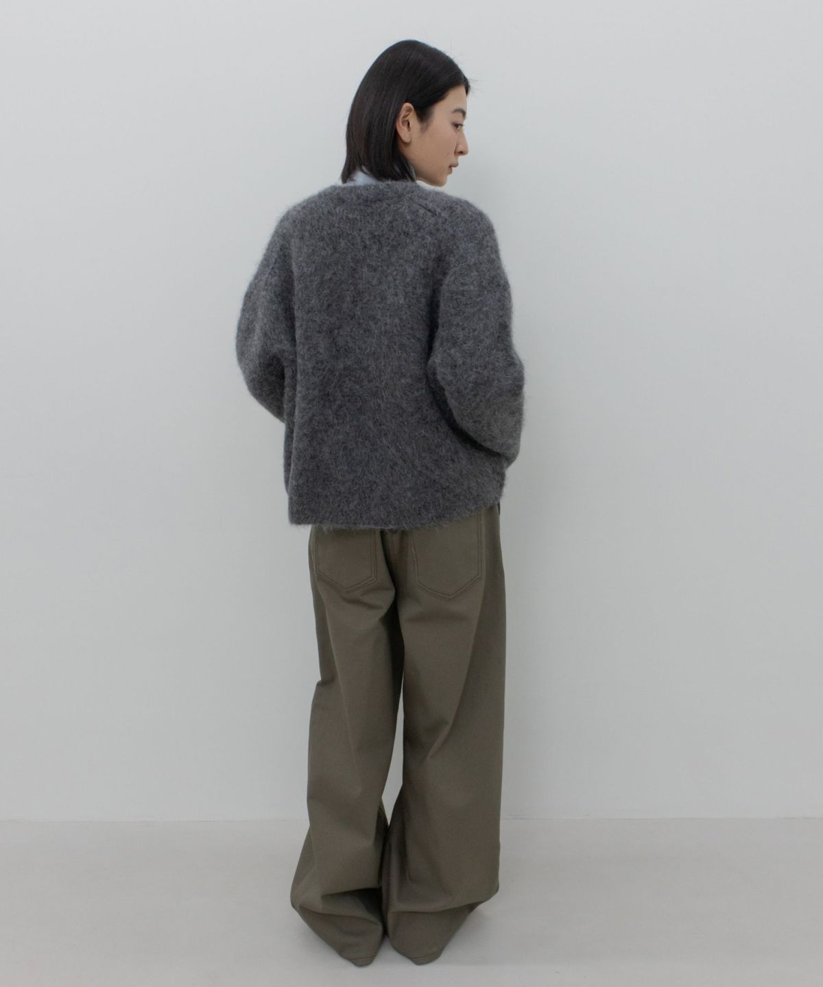 지비에이치 어패럴(GBH APPAREL) SURI ALPACA CARDIGAN / CHARCOAL