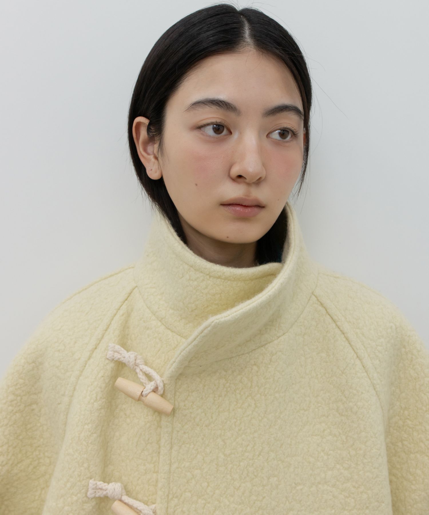 MUSINSA | GBH APPAREL HIGH-NECK TOGGLE COAT / BUTTER