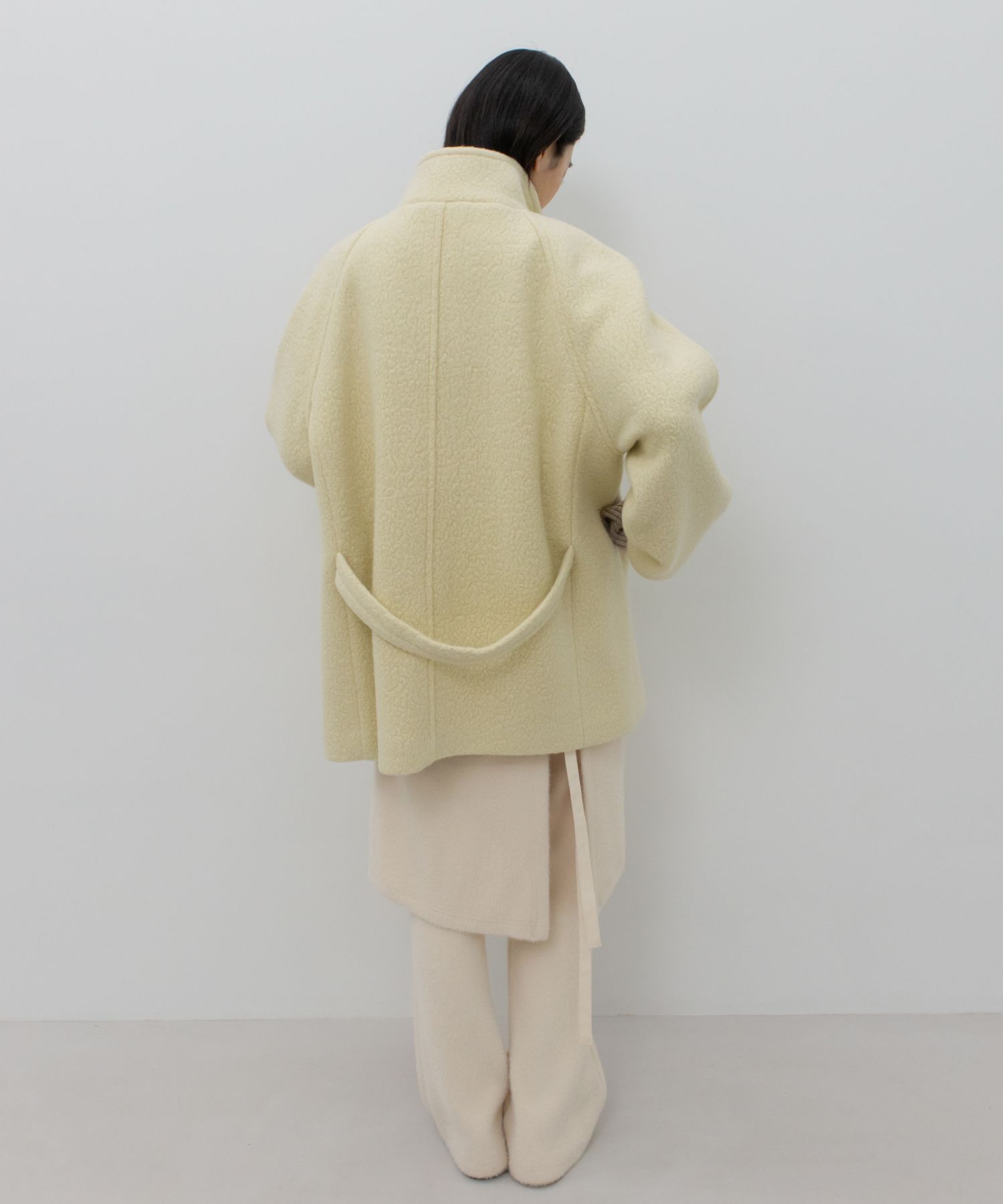 MUSINSA | GBH APPAREL HIGH-NECK TOGGLE COAT / BUTTER