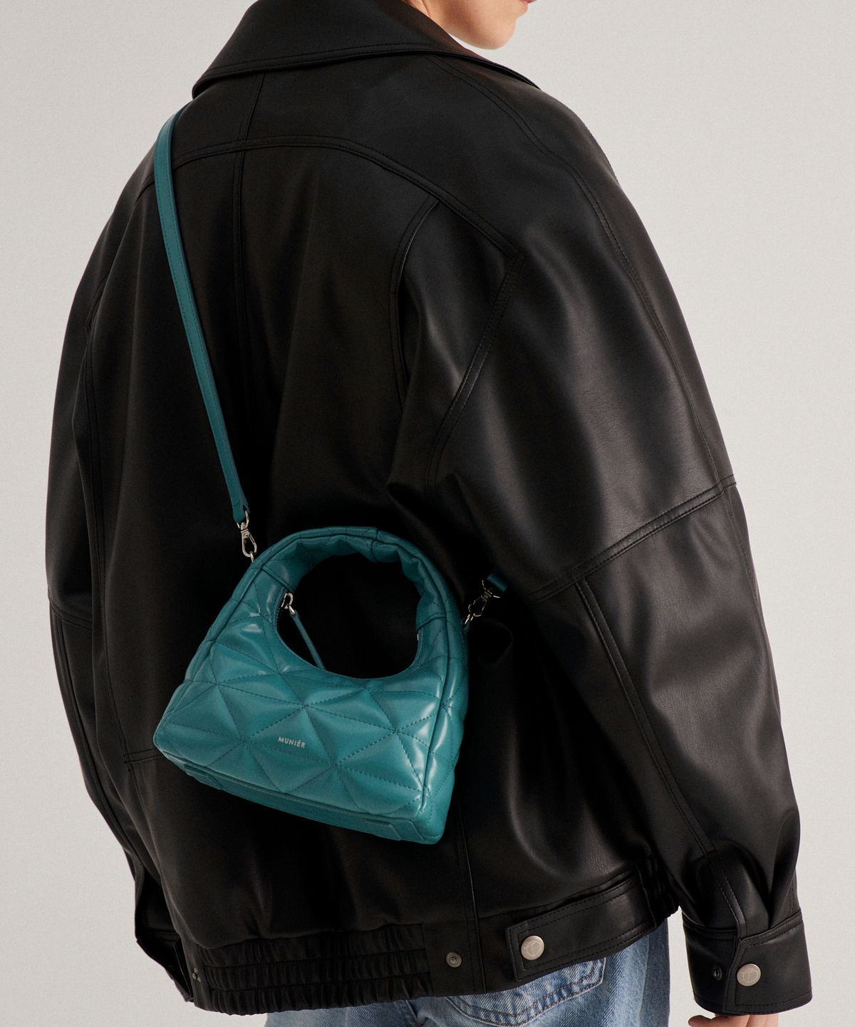 뮤니에(MUNIER) QUILTED MINI TOTE BAG_2COLORS