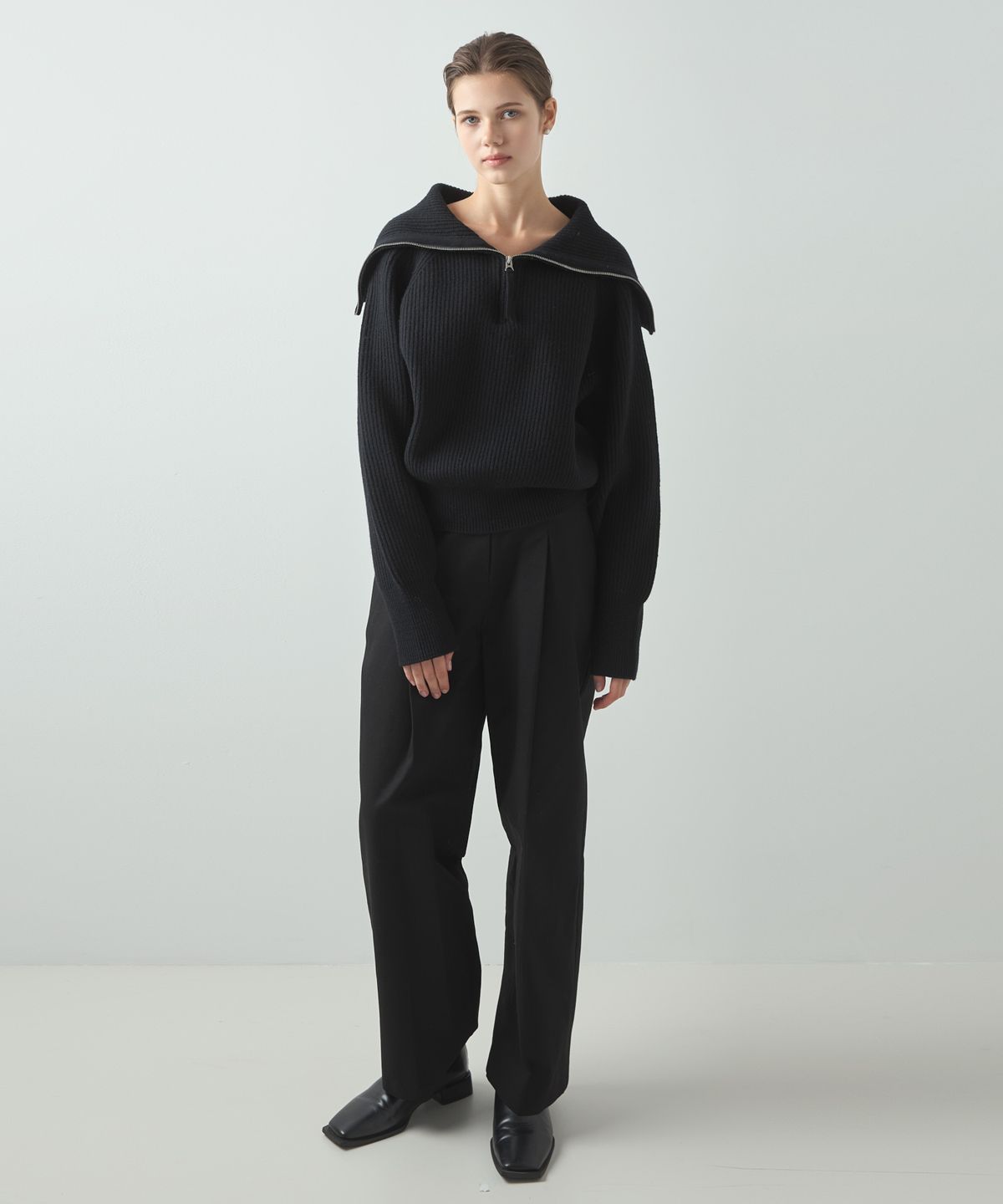 누토프(NUTOFFE) Wool Day Knit_Black