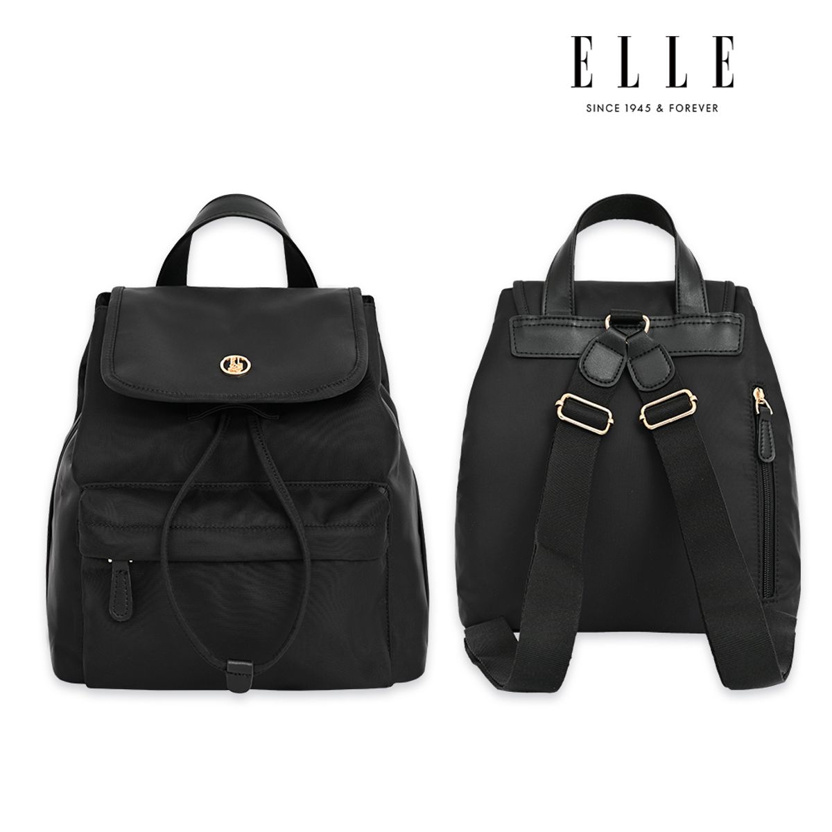 엘르(ELLE) 어반브리즈 여성 나일론 미니 백팩 캐주얼 가방 백