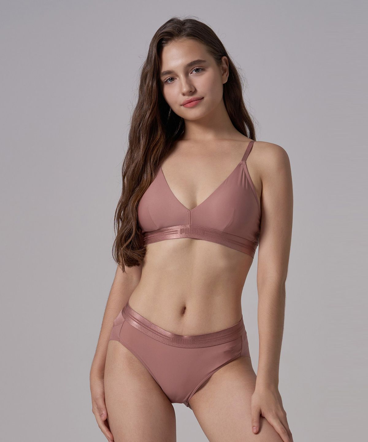 푸마 바디웨어(PUMA BODYWEAR) [4SET] 프리미엄 글램 스킨 브라팬티 세트